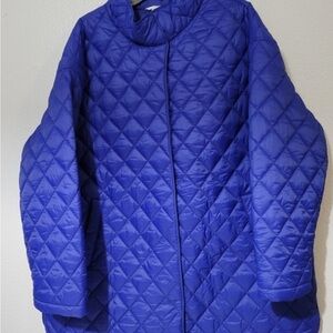 Vibrant Blue Quilted Puffer Jacket